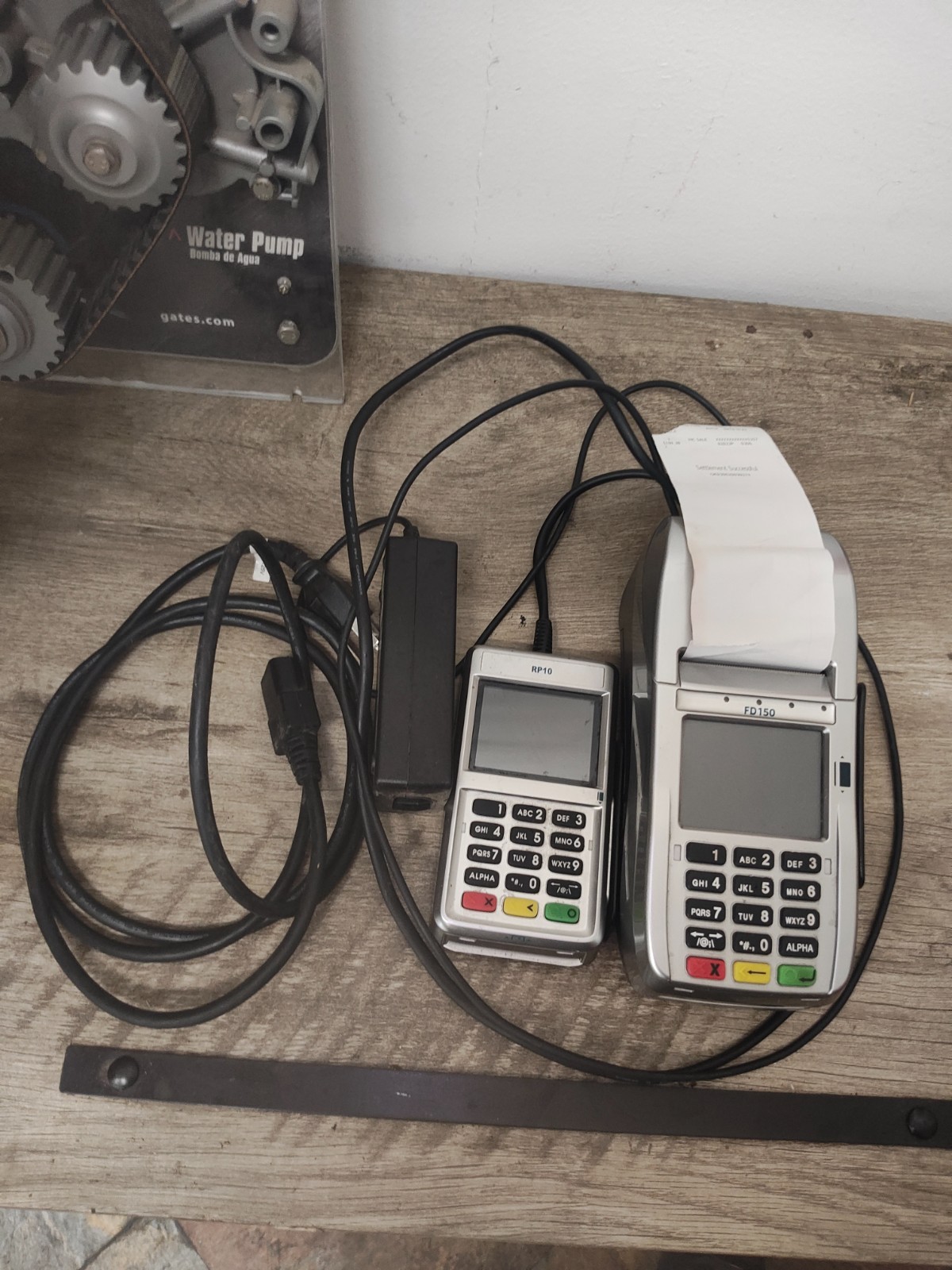 FD150 Credit Card Terminal & RP10 Pin Pad Wired Credit Card Terminals W Cables