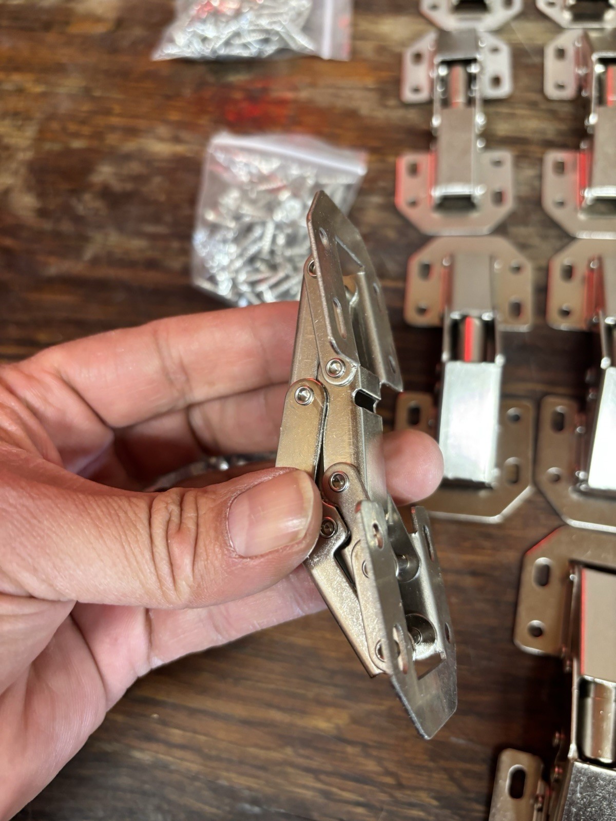 LOT OF 24 90 Degree Door Panels Hinges Durable Spring Angle Hinges