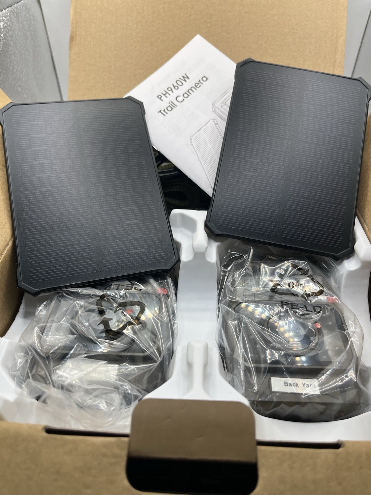 MAXDONE Solar Trail Camera 2 Pack - 64MP WiFi Bluetooth Solar Deer Camera wit
