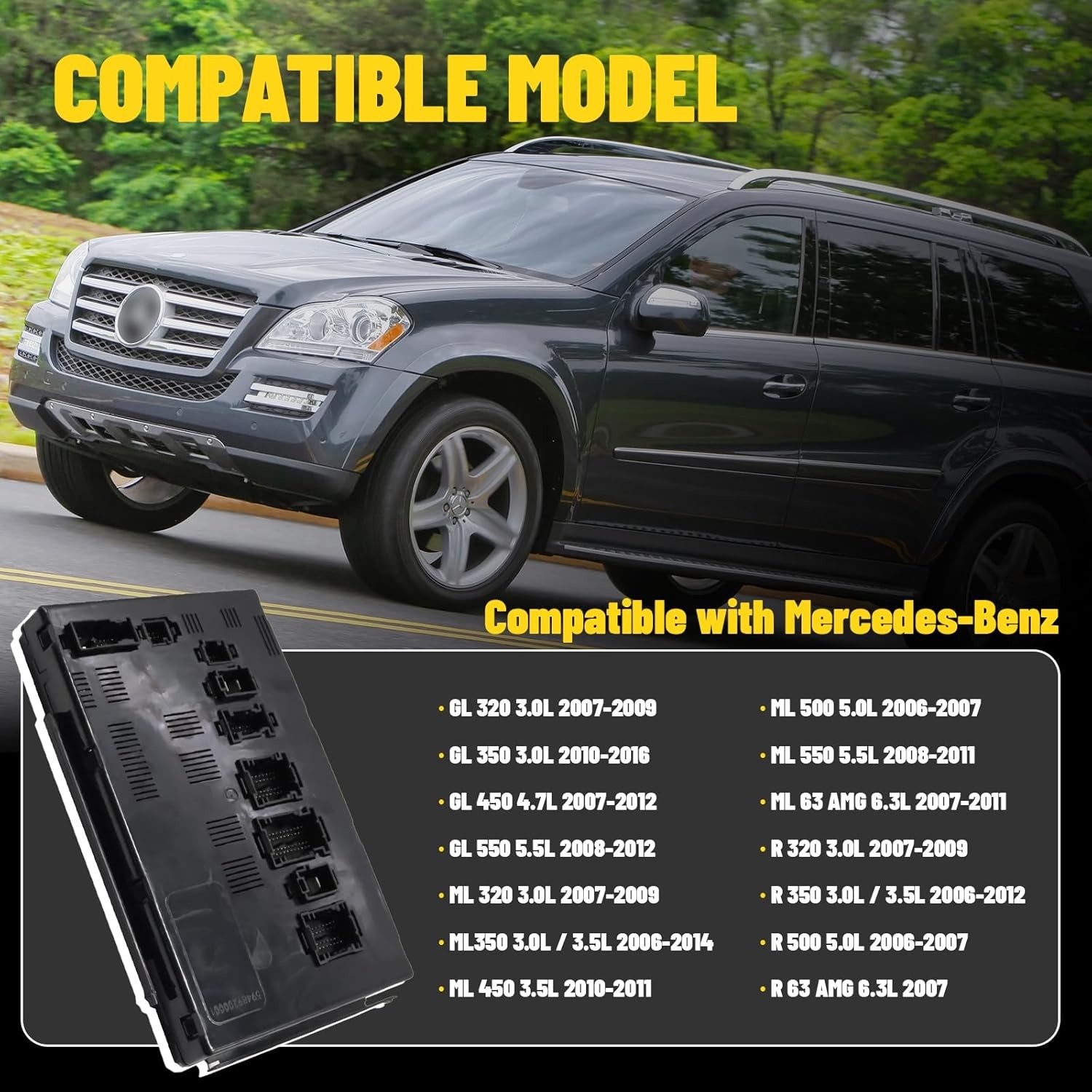 Rear Signal Acquisition SAM Control Module For Mercedes-Benz GL320 ML350 R350