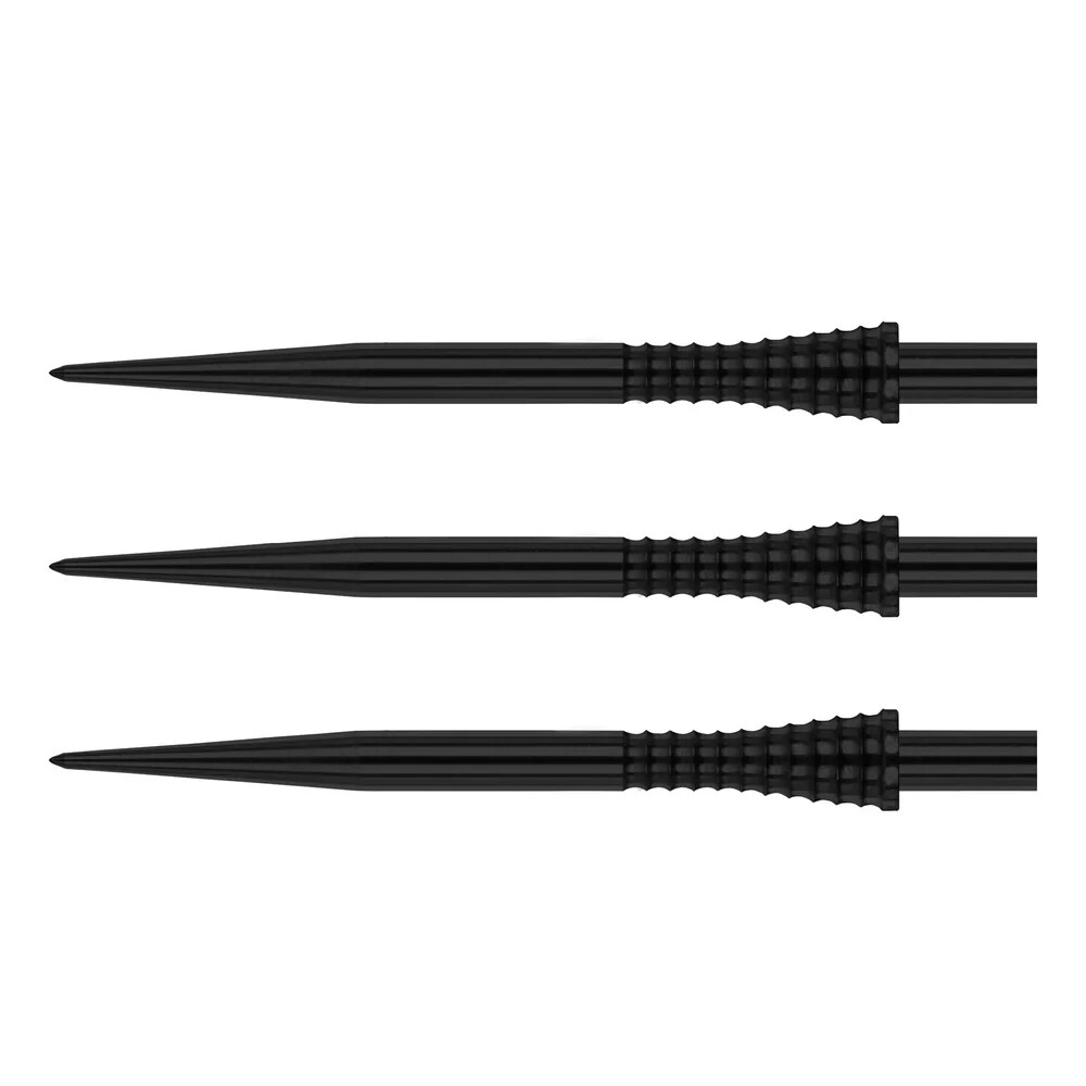 BLACK Red Dragon Specialist Dart Points - Raptor GRIPPED Points 38mm TOTAL