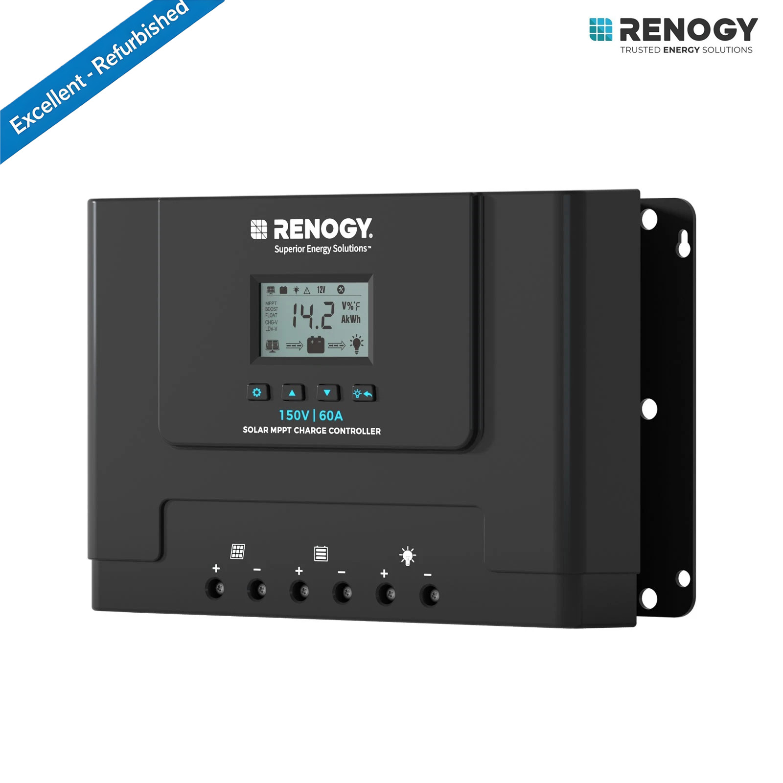 Renogy 60A MPPT Solar Charge Controller 12V/24V/36V/48V Excellent Refurbished
