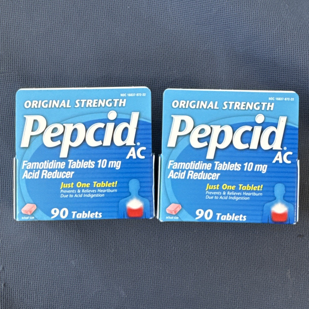 [2 Pack] Pepcid AC Original Strength 10 mg, 90 Count Exp 3/2027