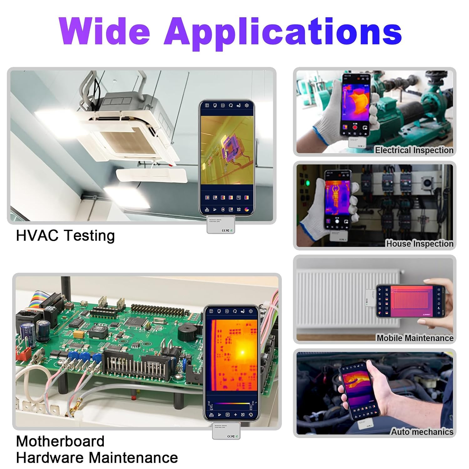Android Thermal Camera - 256x192, 25Hz, Temp Range 5℉ to 1112℉