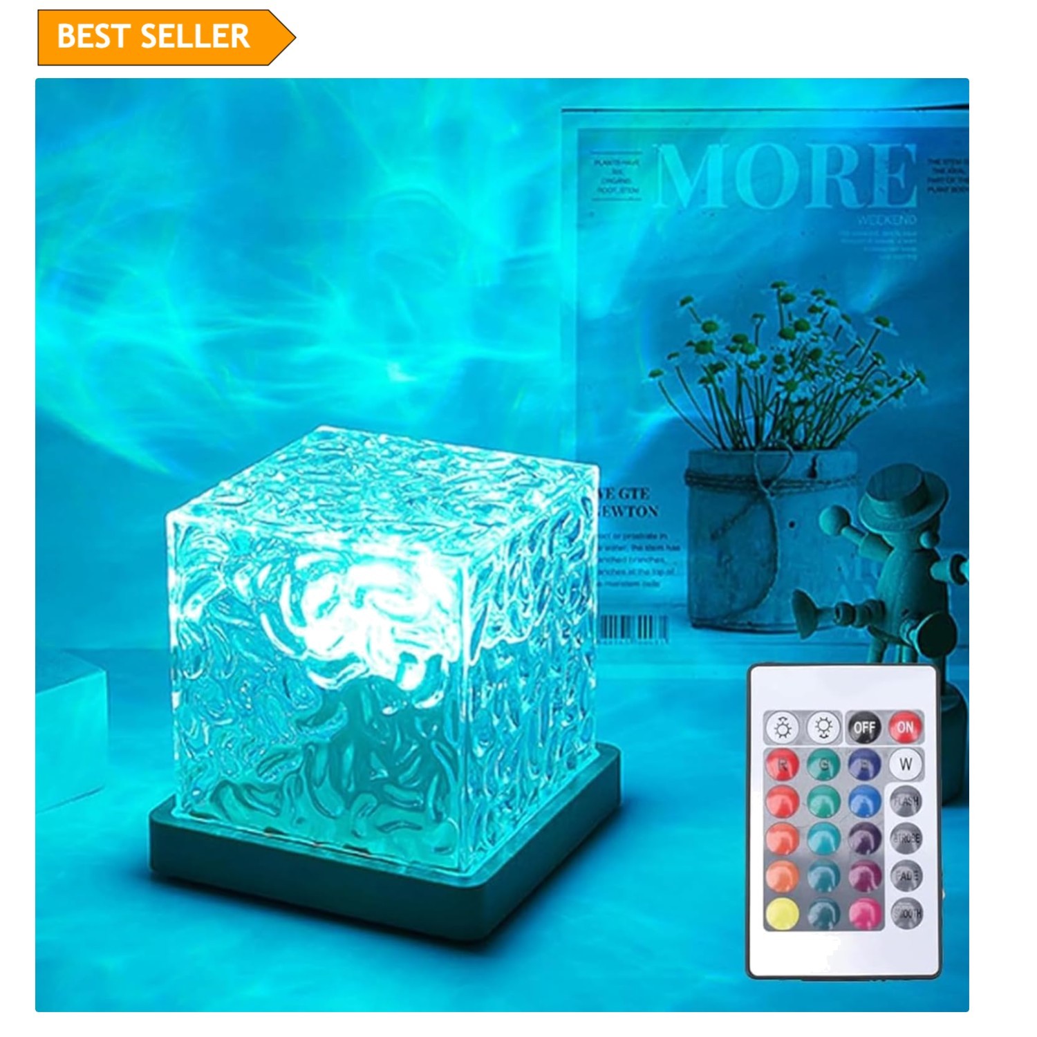 Romantic Ocean Wave Projector: 16 Colors & Ambient Lighting for Relaxation