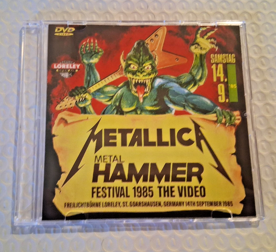 METALLICA METAL HAMMER FESTIVAL 1985 THE VIDEO PRO SHOT! CLIFF BURTON KISS AC/DC