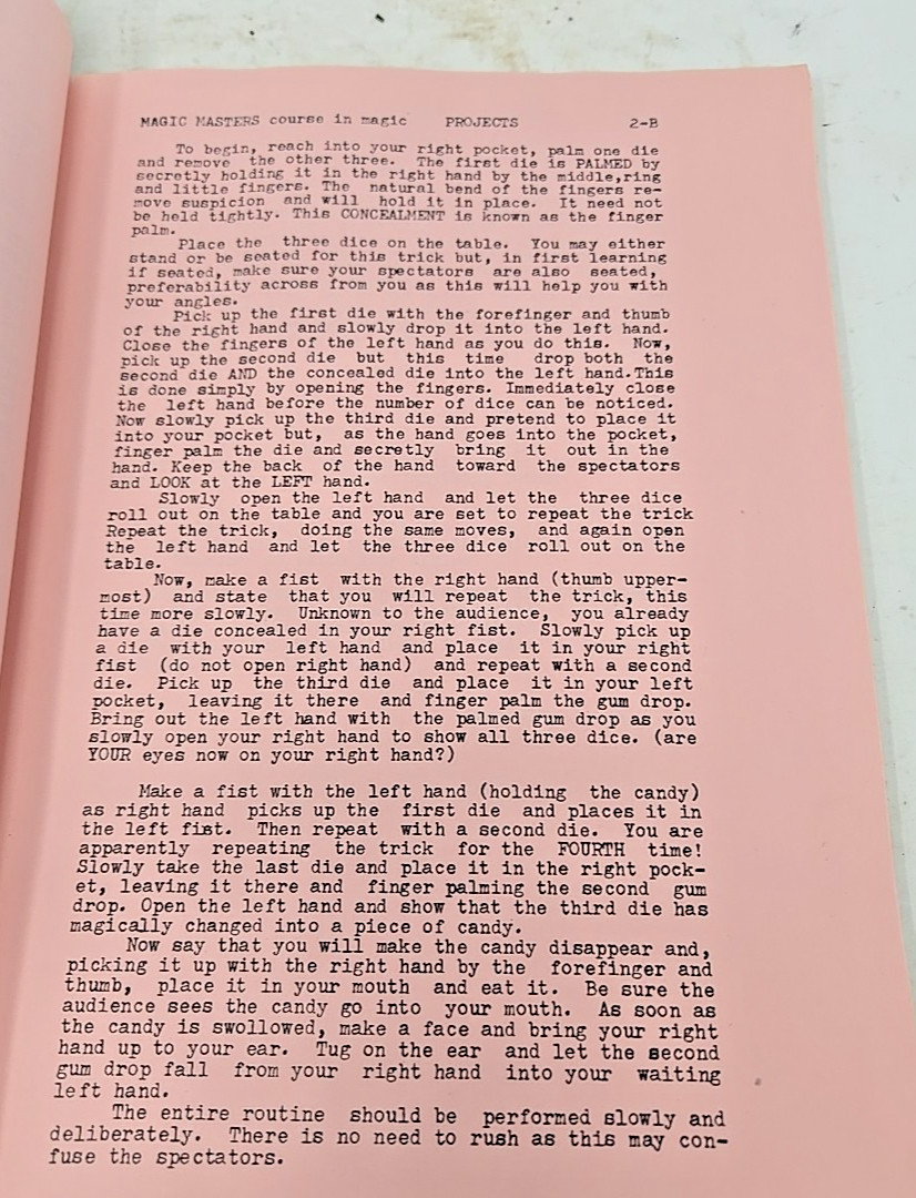 Vintage Magic Masters Course In Magic By Charles Windley 1970
