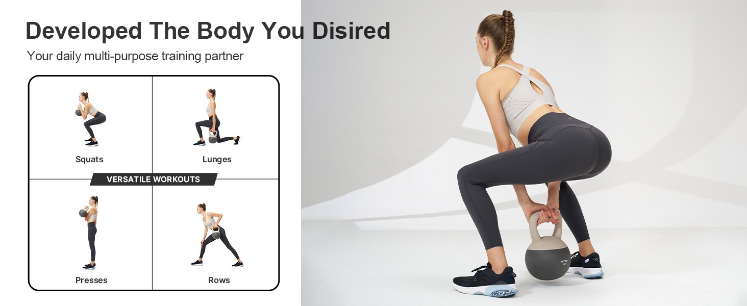Soft Kettlebell, Set for Strength Training Kettlebells & Home Workouts,