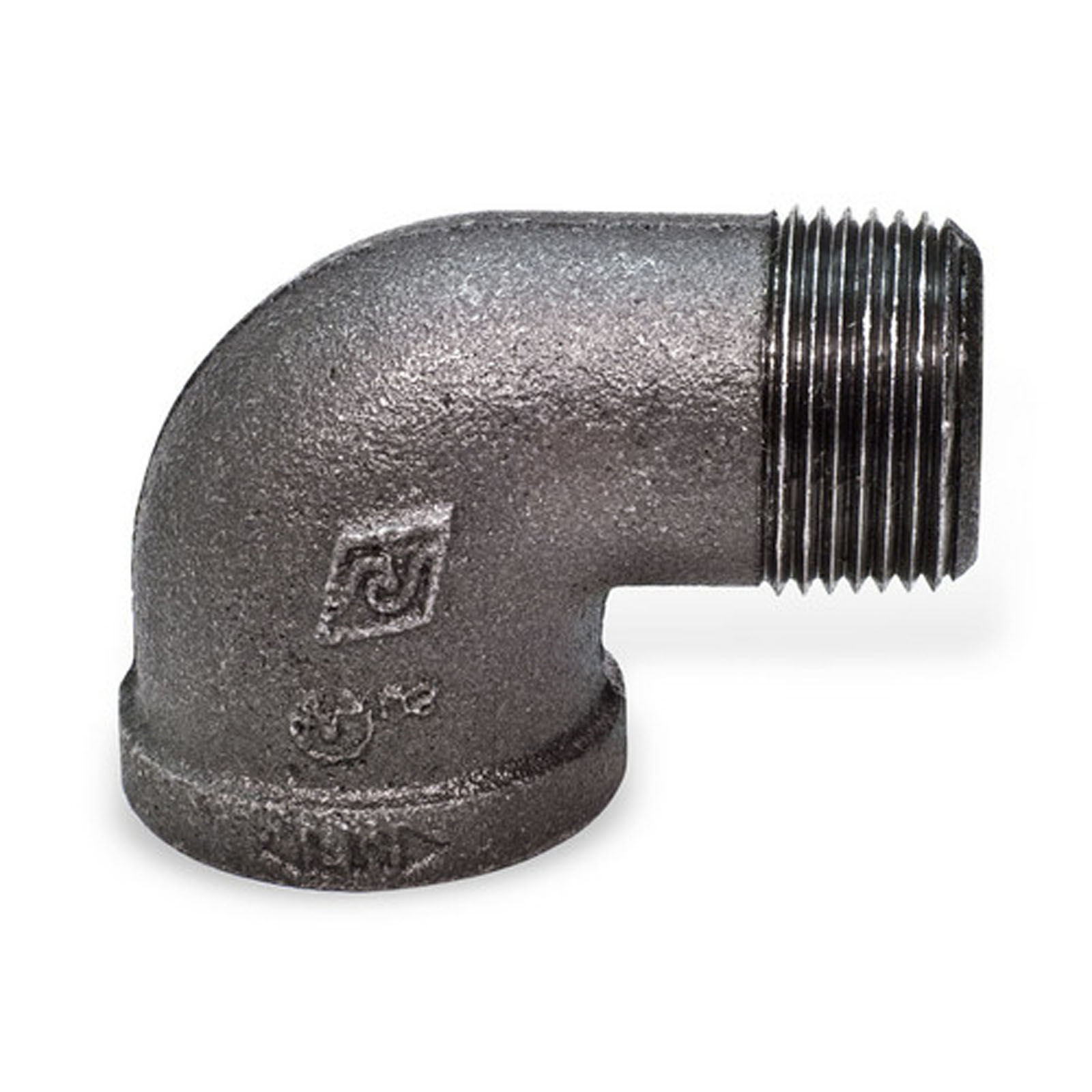 3/4" BLACK MALLEABLE IRON 90 STREET ELBOW DEG 90° fitting pipe npt