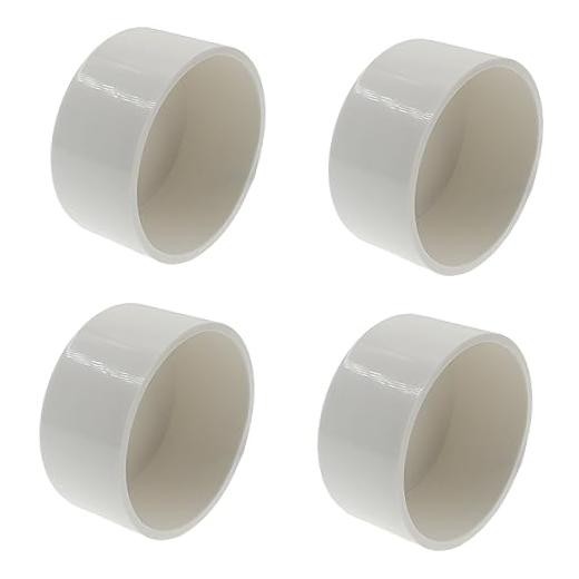 3 Inch PVC Pipe End Cap Fitting,SAFYY PVC Pipe Cap Plug,White Pipe Plug Socket