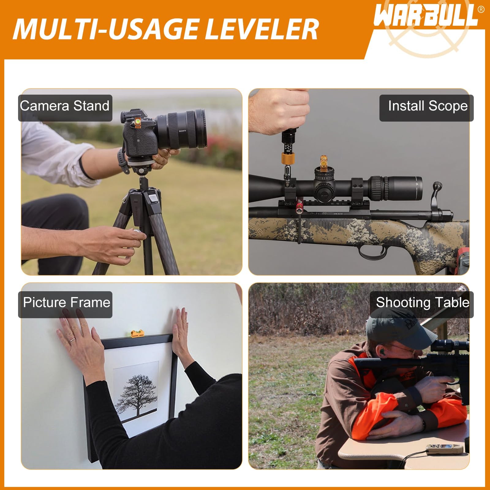 WarBull Scope Leveling Kit Universal, Magnetic Base High-Precision