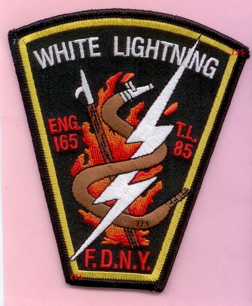 New York City Fire Dept Engine 165 Ladder 85 Patch Close To the Edge