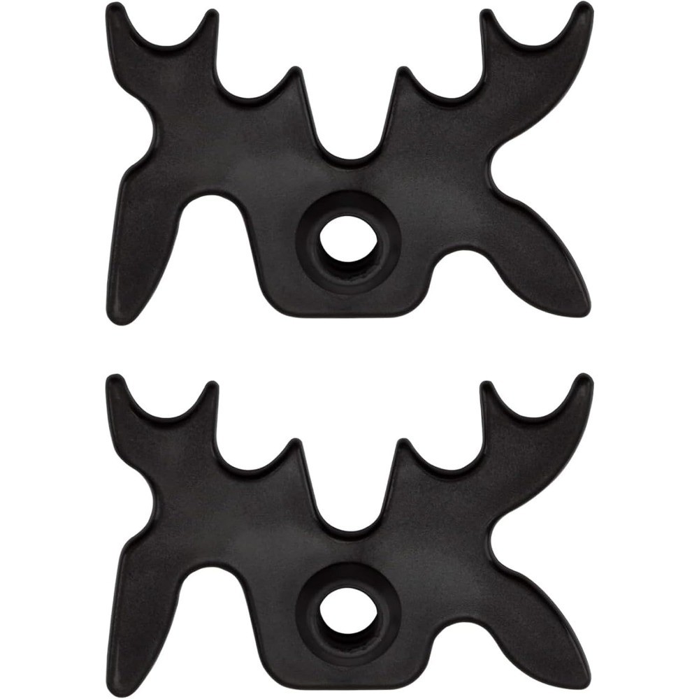 2Pcs Black Plastic Slip-On Bridge Portable Moosehead Bridge Head, Pool Billiard