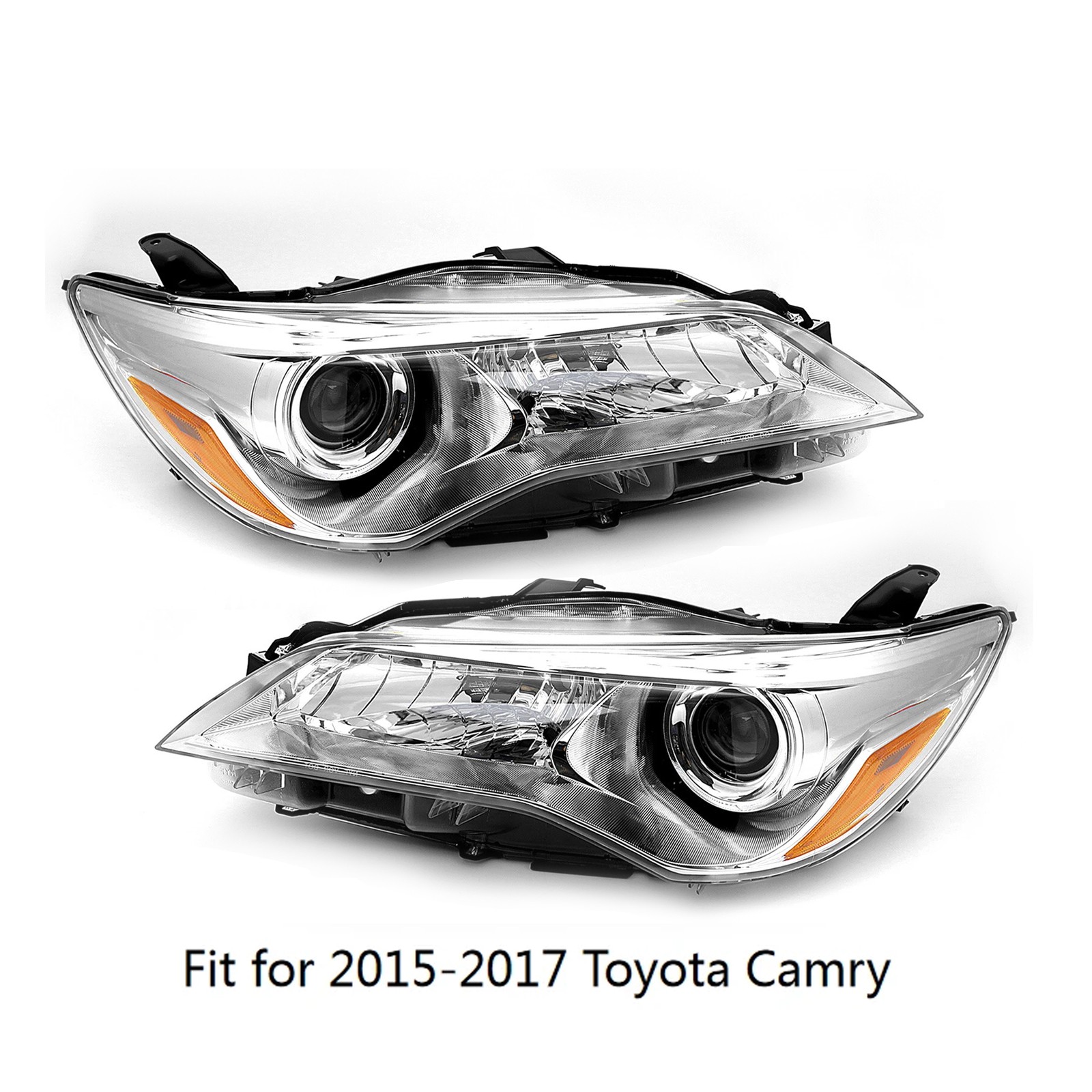 Fit 2015 2016 2017 Toyota Camry Left+Right Headlamps Headlights Head Light