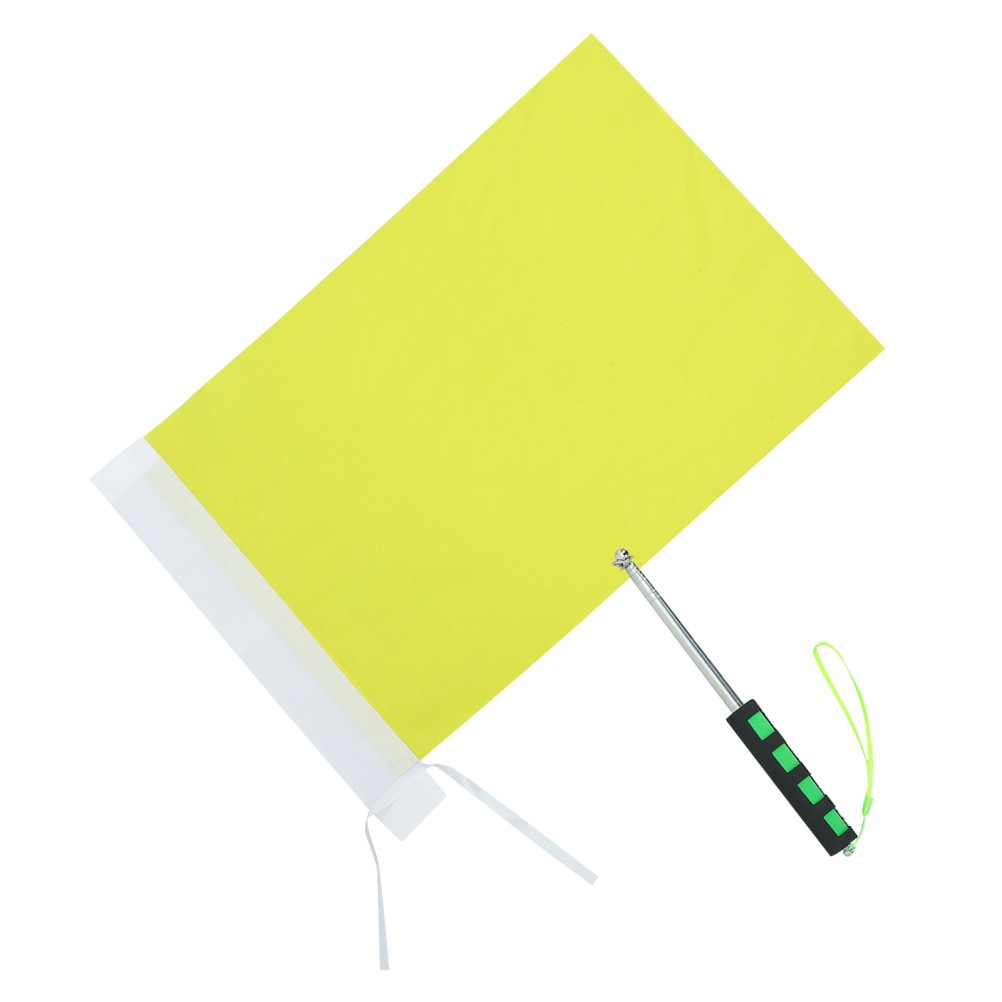 Soccer Referee Flags: Penalty Signal Flags with Comfortable Sponge Handle &