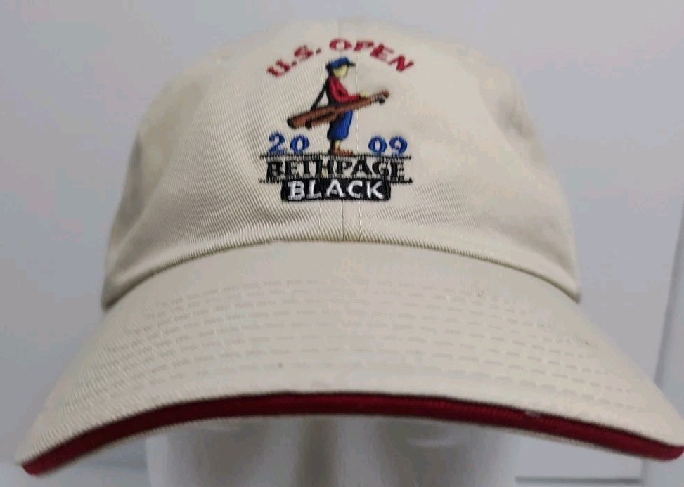 USGA Member 2009 US Open Bethpage Black Golf Baseball Cap Hat Strapback NWOT