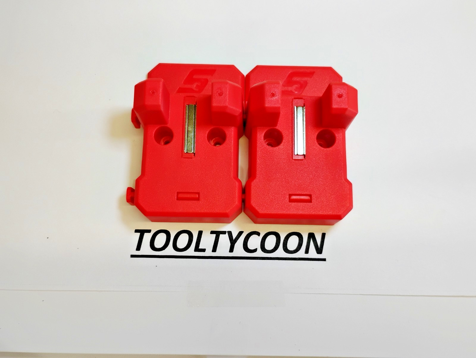 Snap-On Tools NEW Flexible Prybar Holder MAGNETIC RED 2pc SET FLEXPBARHLDR