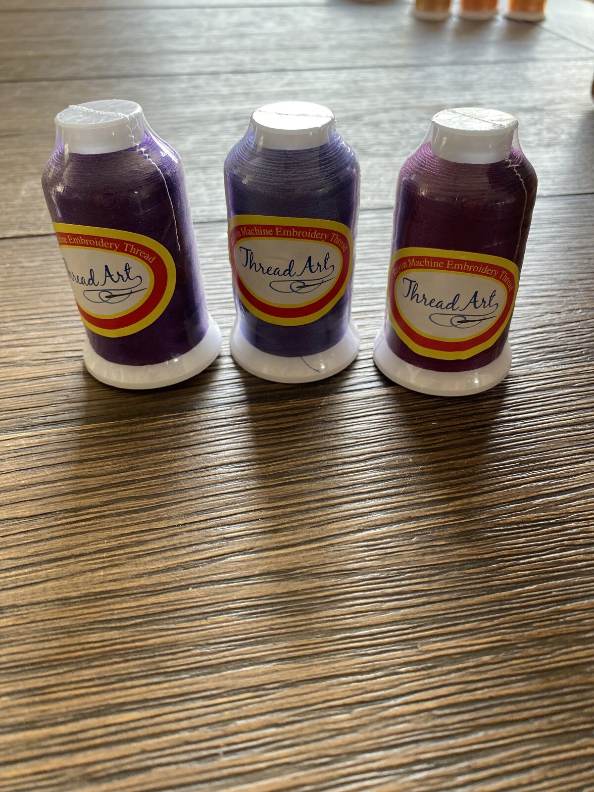 Thread Art Rayon Embroidery Thread 1000M 3 Packs Purple 283 278 267