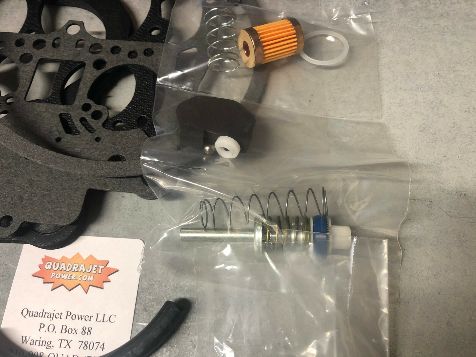 Quadrajet Complete Premium Rebuild Kit. Float & filter included Chevy 17059213