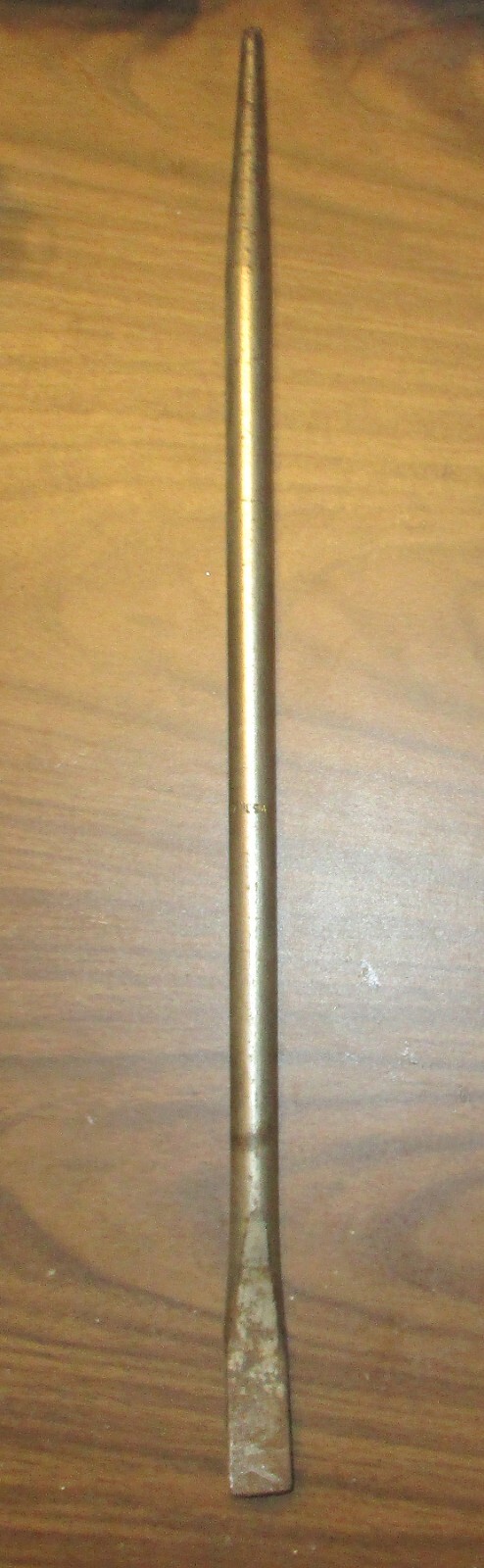 7167 USA 24" Sleaver Bar Pry Bar 1" Flat Head With Blunt Tip
