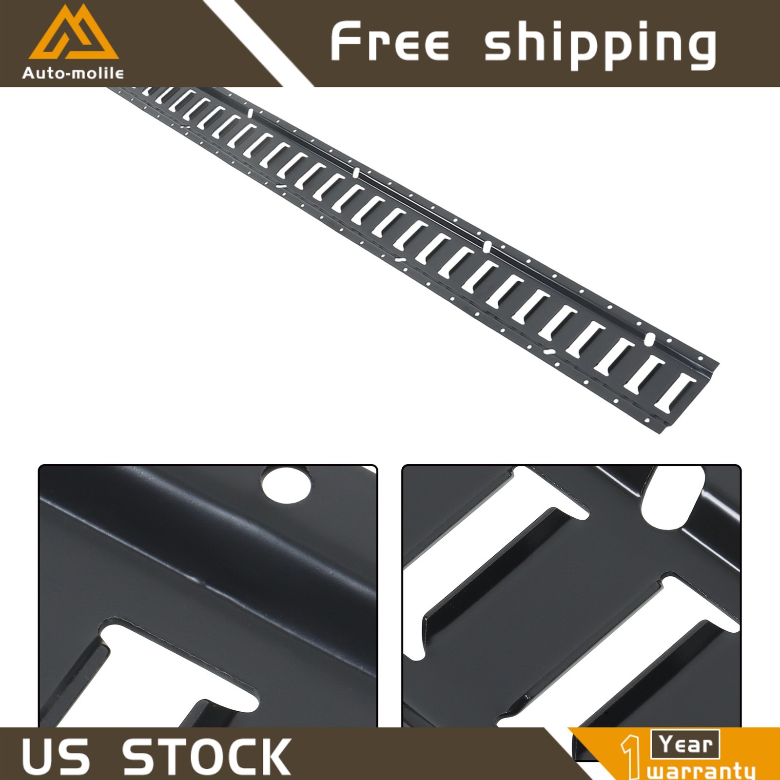5' E Track Rail Kit Portable Tie Down Multi Purpose Secure Steel 28 Pack Durable