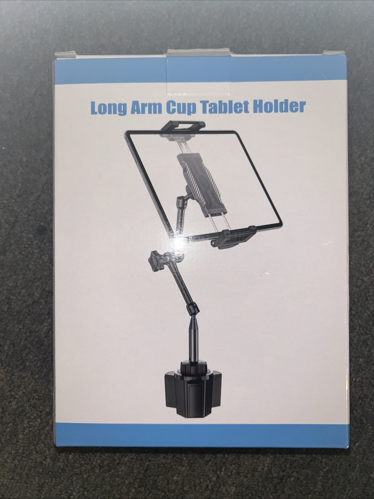 Car Tablet Holder iPad Cup Mount, 1.57" Depth, 15" Height, Large