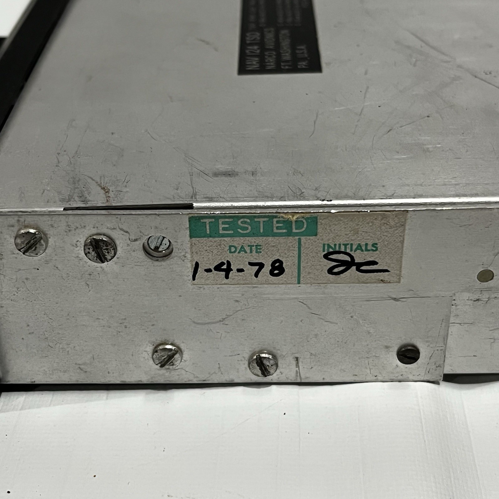 NARCO AVIONICS NAV 124 TSO NAVIGATION RECEIVER