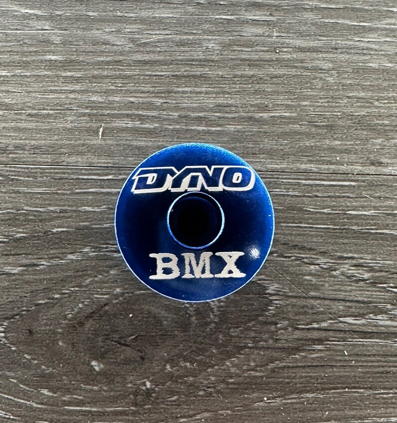 Dyno BMX Repop Bicycle Headset Top Cap 1 1/8" Blue Stem Cap Bike GT Robinson