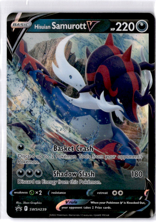 Hisuian Samurott V Promo Holo SWSH: Sword & Shield Promo Cards SWSH239 NM