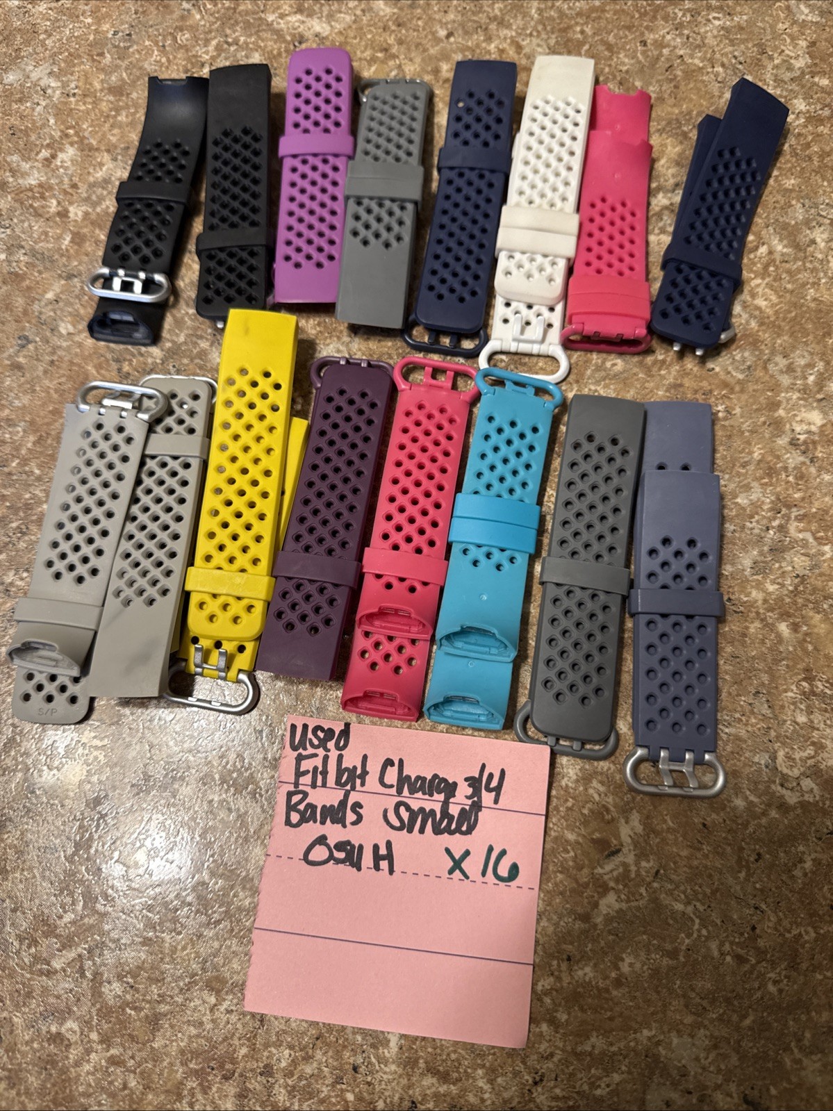 X16 SMALL Fitbit Charge 3 and 4 Soft Replacement Bands Sport Strap