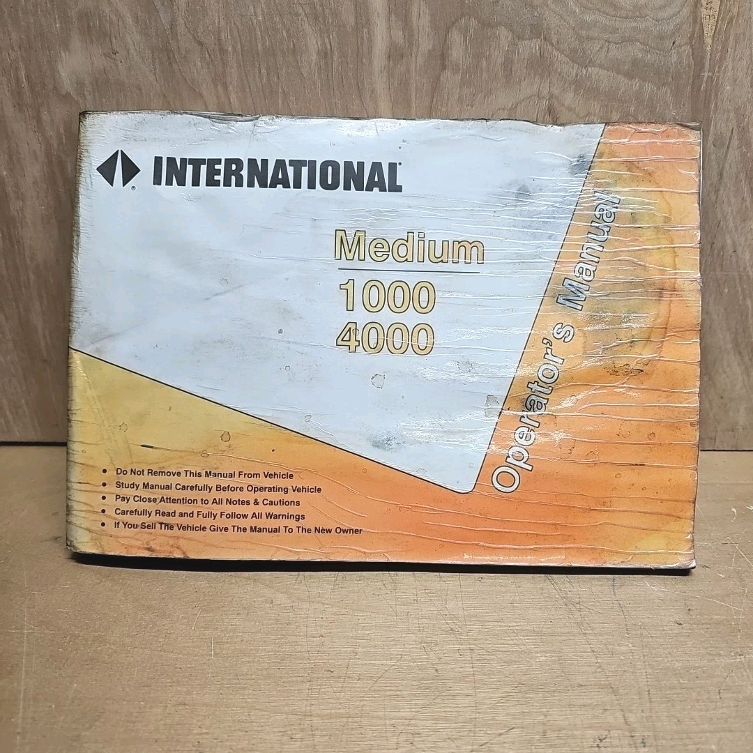 INTERNATIONAL TRUCK OPERATORS MANUAL MEDIUM 1000 4000 1997 NAVISTAR