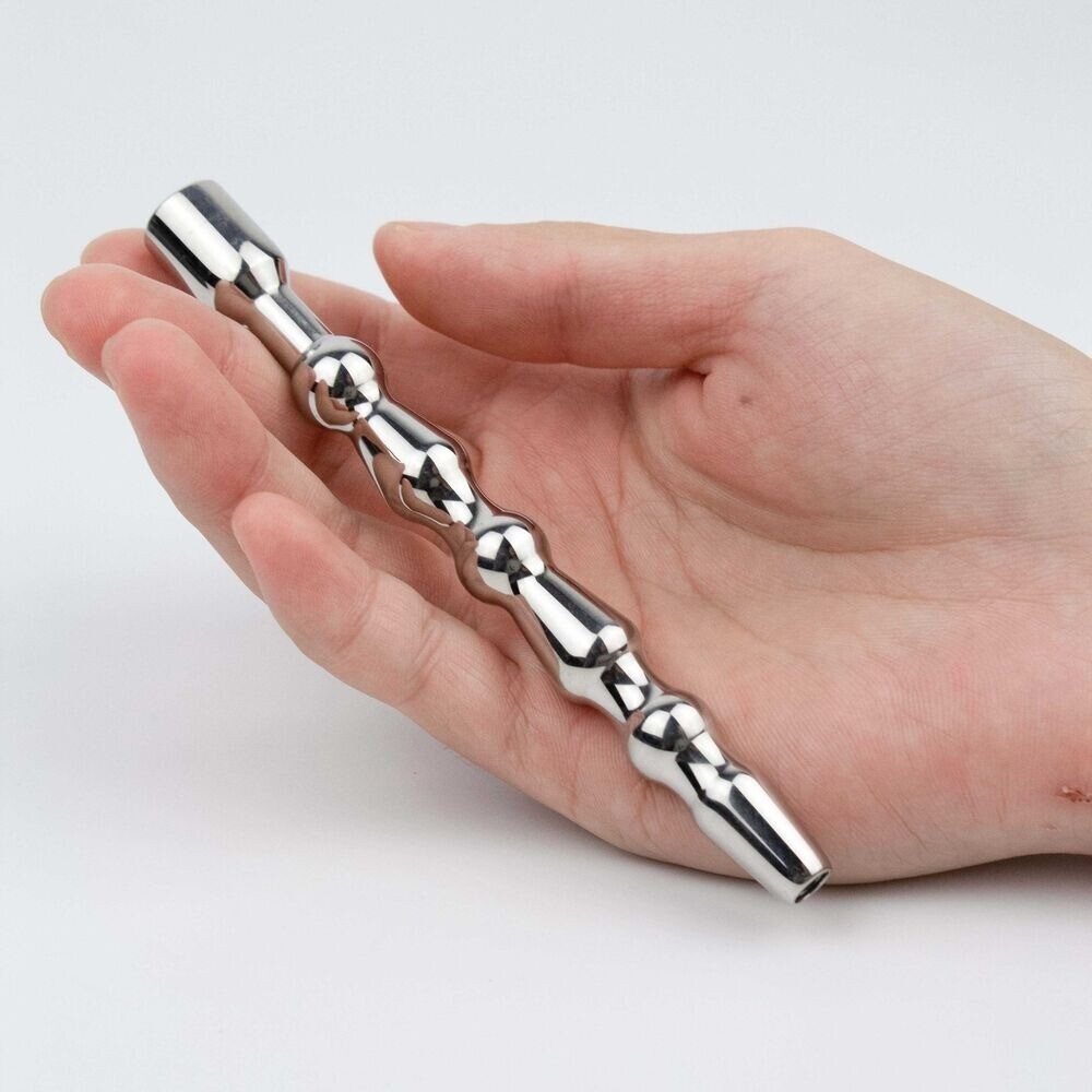 Stainless Steel Dilator Sounding Metal Urethral Stretching Penis Hollow Plug Men