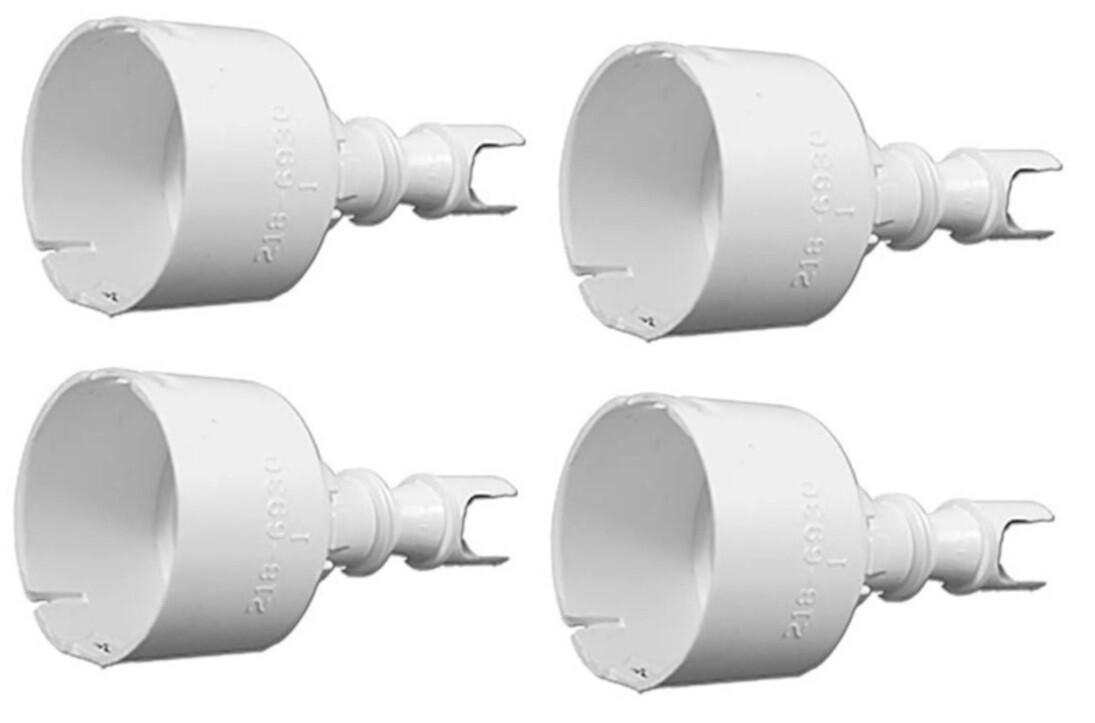 218-6930 Pack of 4 Waterway Mini Storm Jet Diffuser White For Spa Pool Bath Tub
