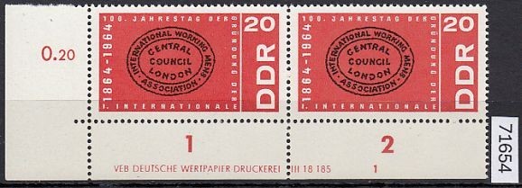 GDR 1964, Mich.-No.: 1054 ** DV FNr. 1