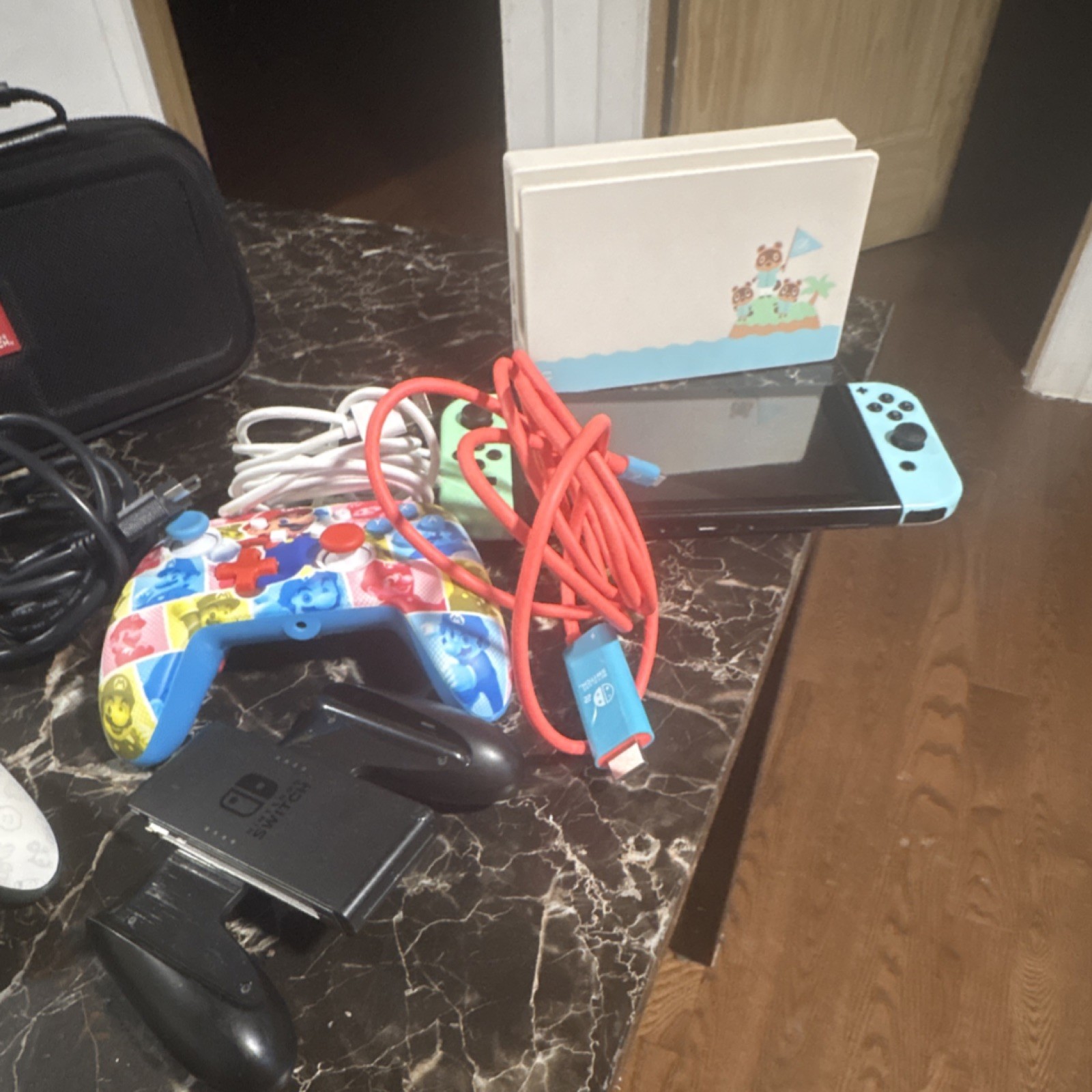 Nintendo Switch Animal Crossing Edition Console Bundle with Controllers, Dock, …