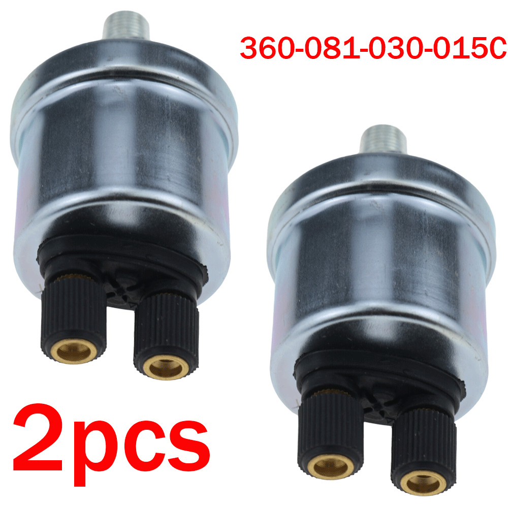 2pcs New Engine Oil Pressure Sensor Sender Switch 1/8"-27 NPTF 0-150PSI 0-10 Bar