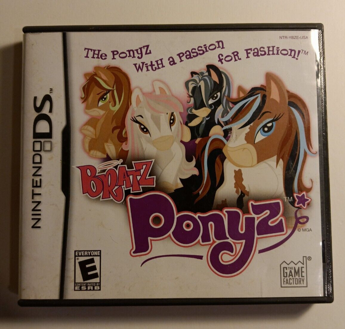 Bratz Ponyz (Nintendo DS, 2007) Game Case and Manuals Only NO GAME