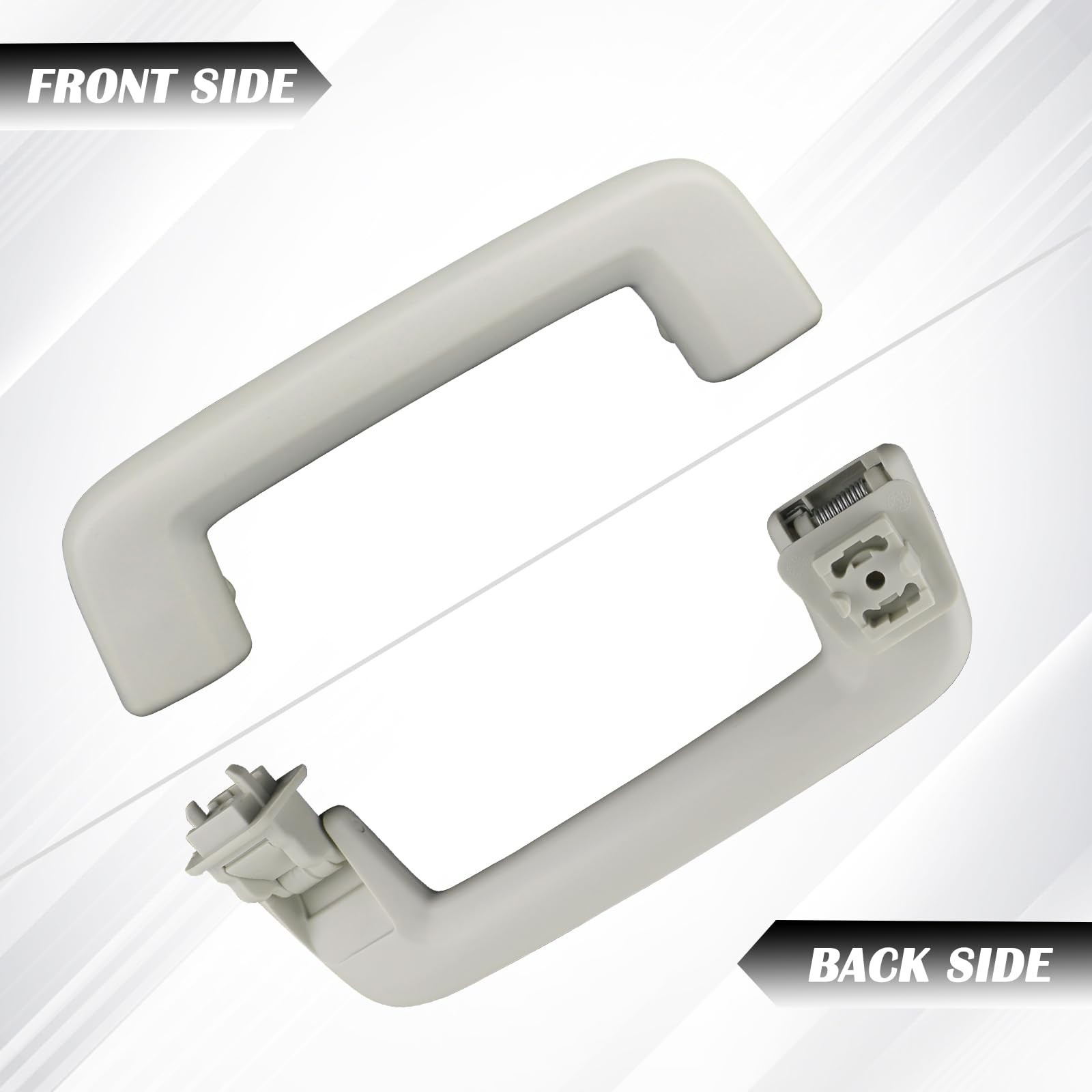 TQPONLY Interior Grab Handles Grips Compatible with Front Handle, gray-beige