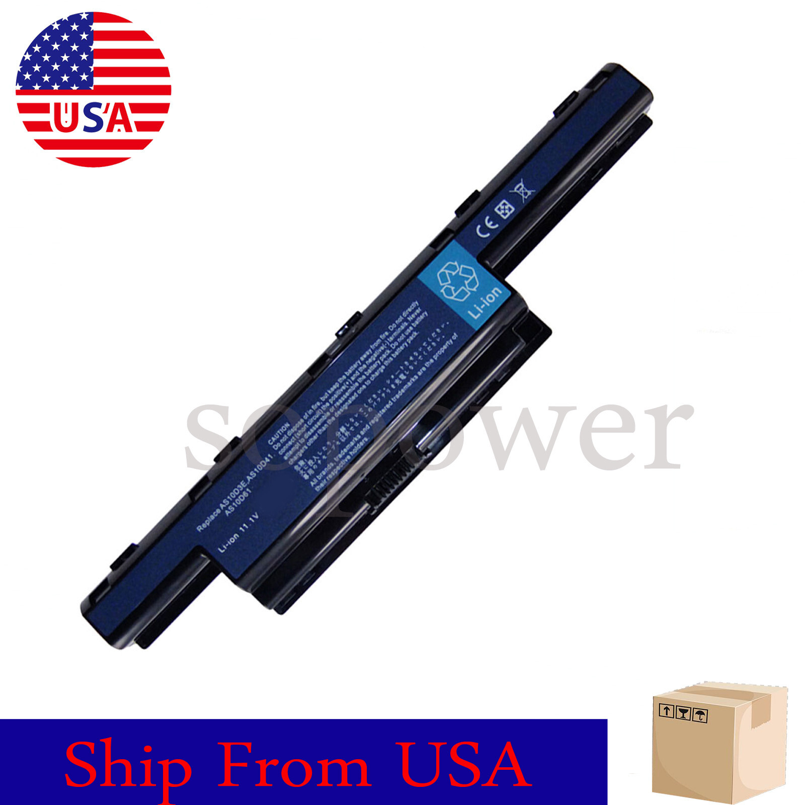 Battery for Acer 4738 4741 5251 5253 5551 5552 5560 5733 5742 5750 7551 7560 774