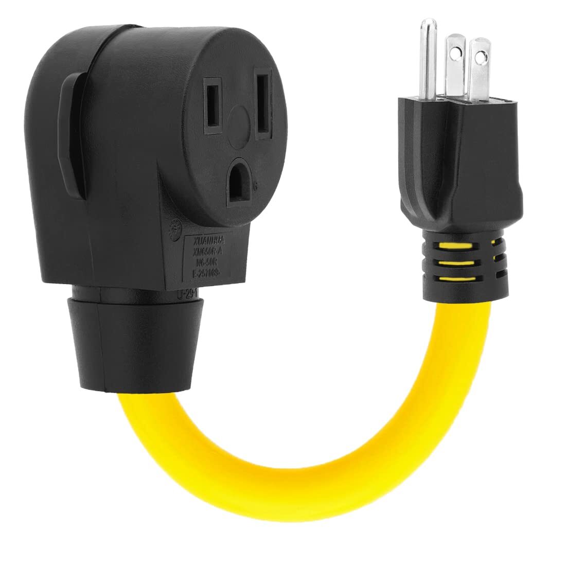 Nema 5-15P Male to 6-50R Female Adapter Cord,Household Plug to 50Amp Welder Fema