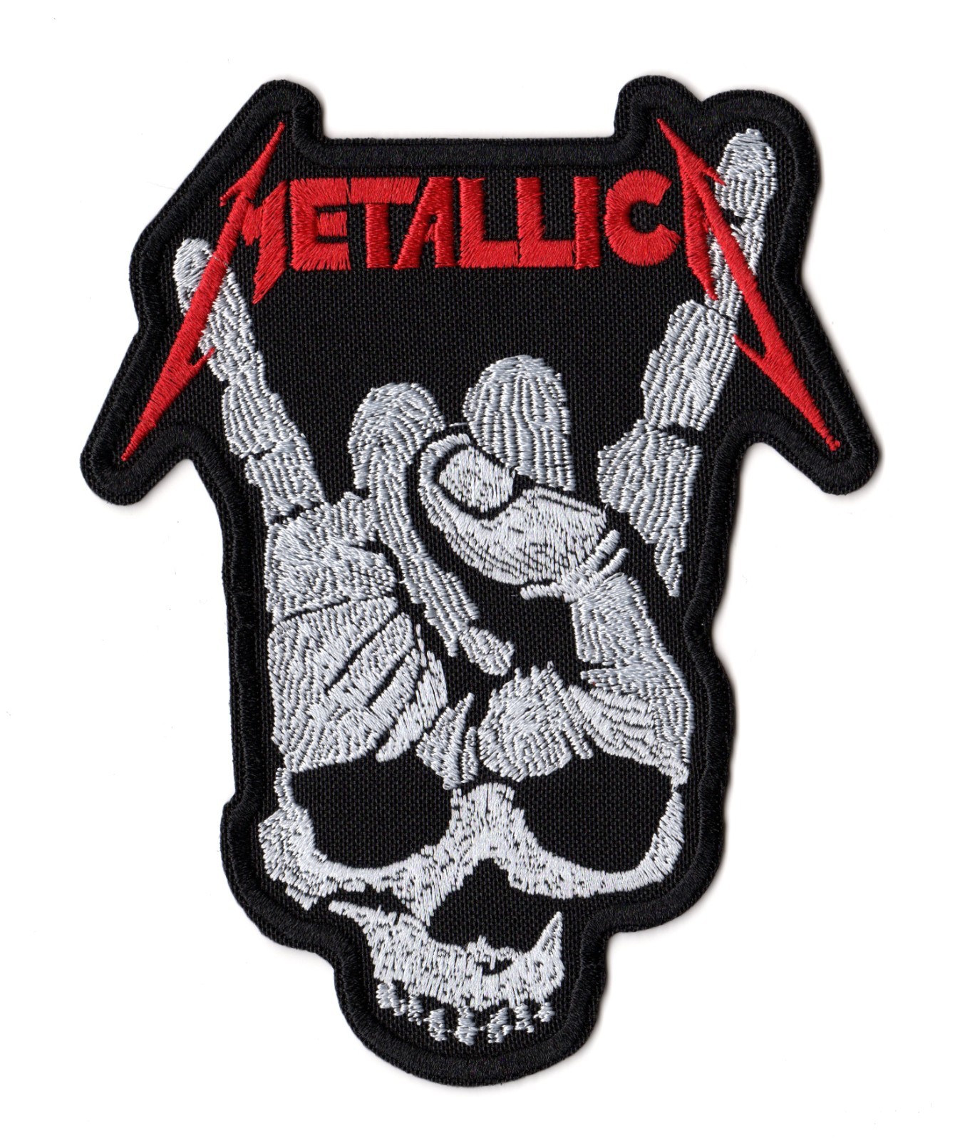 Metallica Patch Skull Rock On Embroidered Sew On Band Logo Heavy Metal Rock