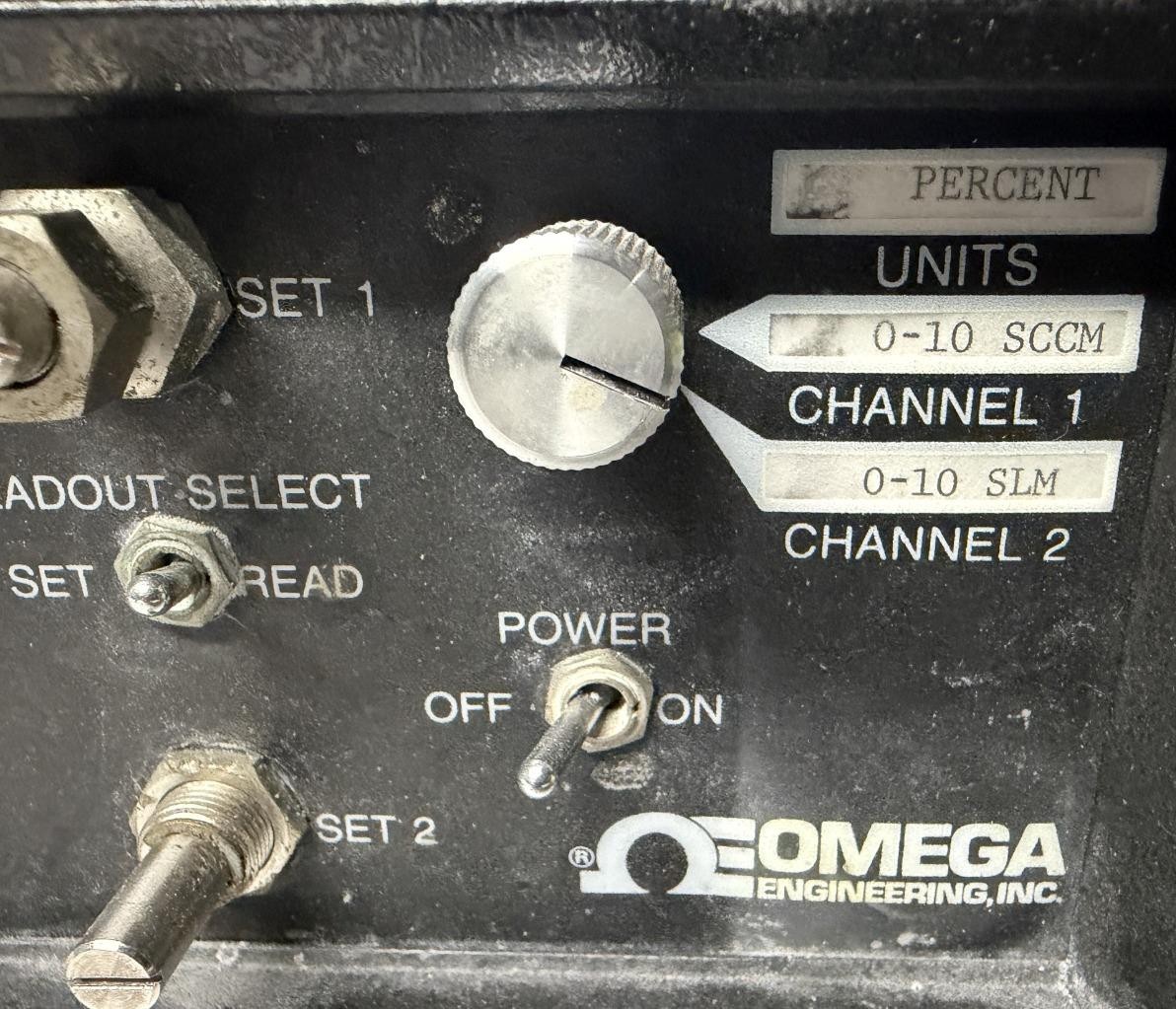 Omega Engineering Dual Channel Mass Flow Controller Readout 115V 60Hz