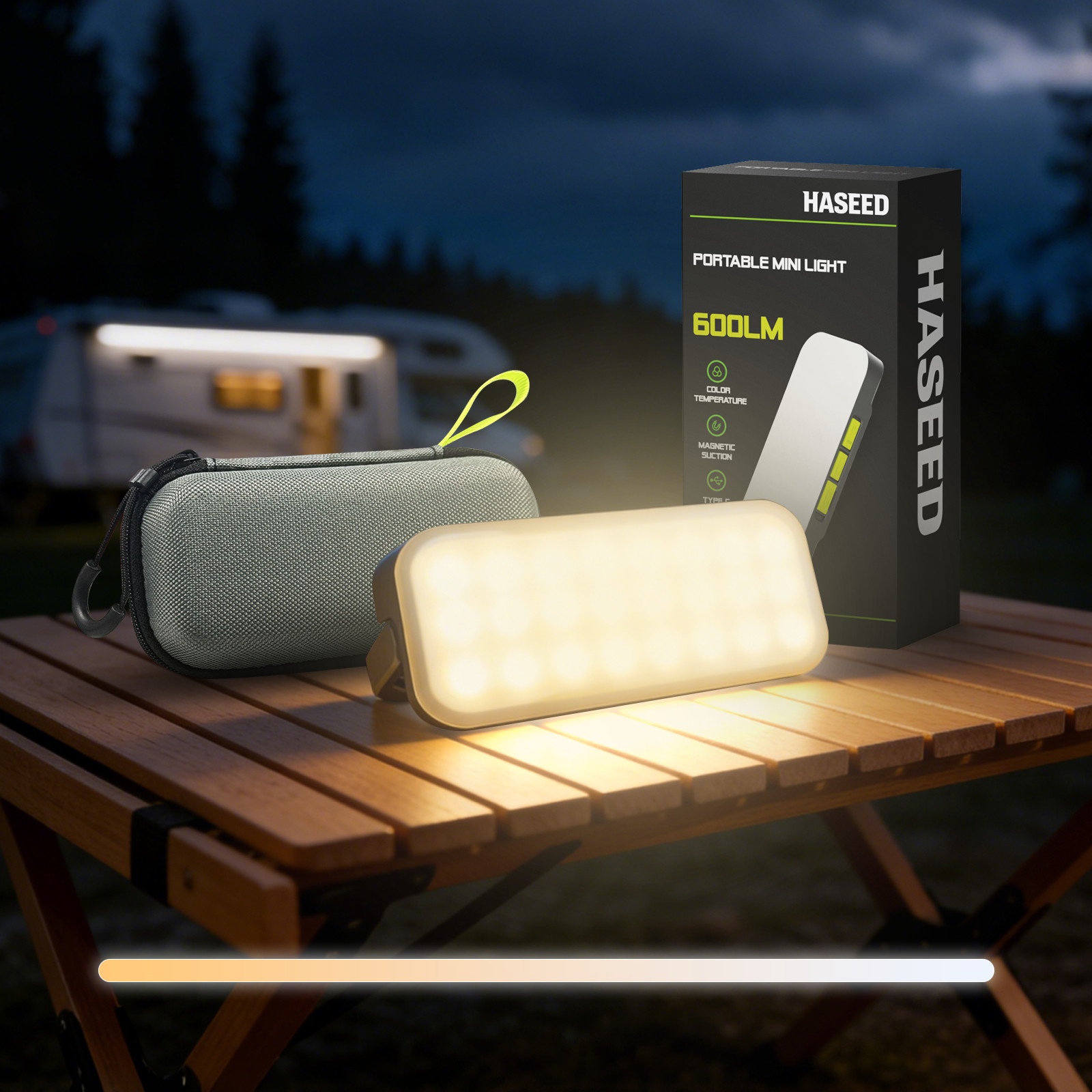 600lm Portable Light—Suitable For Camping, Power Outages, Repairs, And More.