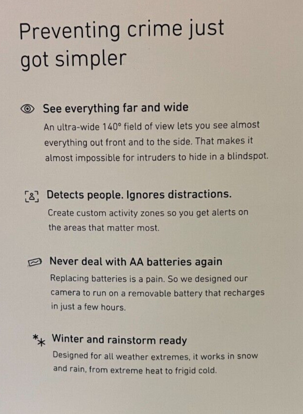 GEN3 SimpliSafe Outdoor Wireless 1080p 2-Way Audio Day Night Security Camera NEW