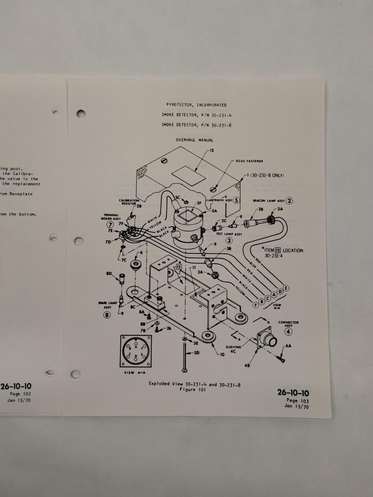 Pyrotector Incorporated Smoke Detector Overhaul Manual-Original