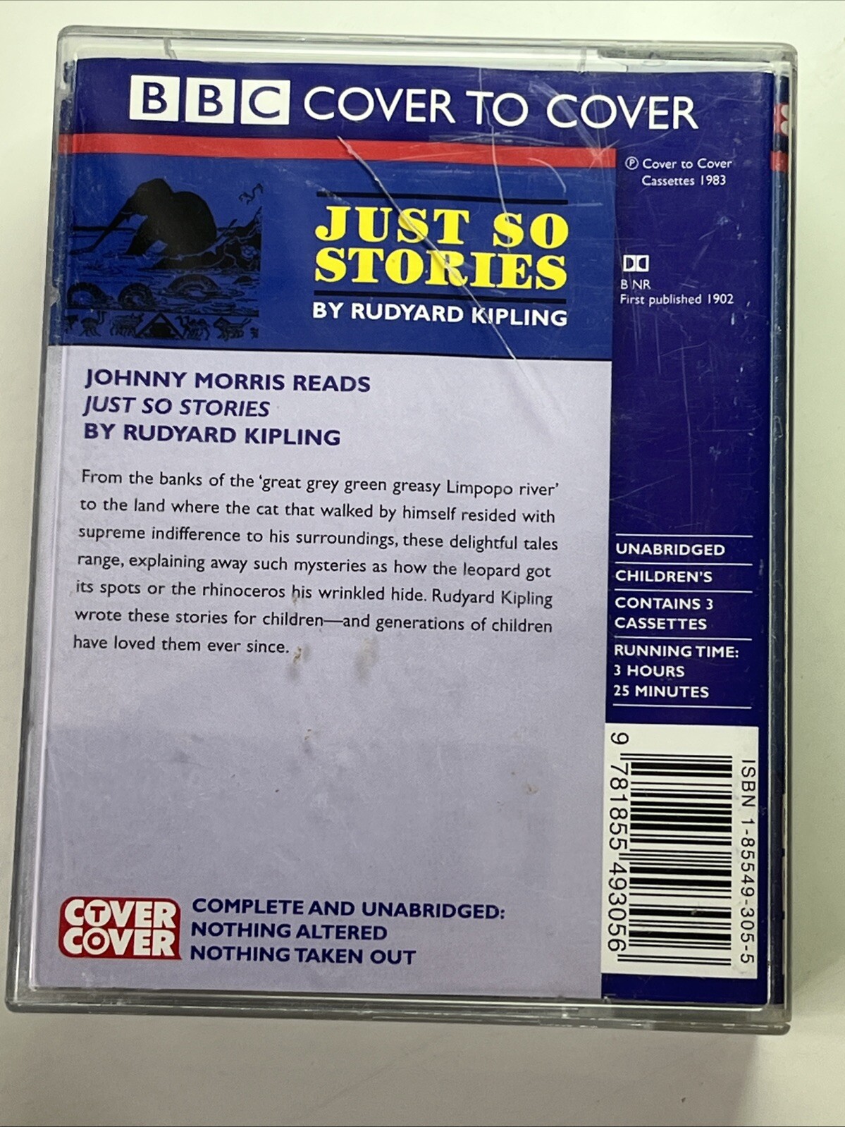 4 x Audiobook Cassette Tape Bundle - Blackadder /Just So Stories /Robert Westall