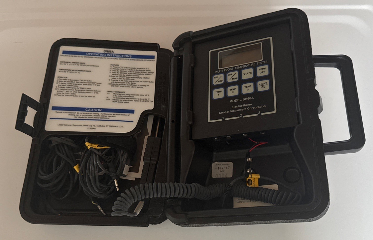 Cooper SH66A Digital Thermometer Used READ