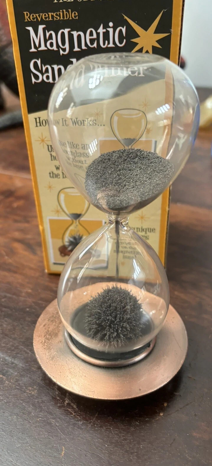 The Original Reversable Magnetic Sand Timer Westminster Hourglass