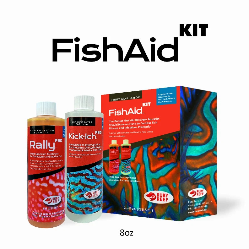 Ruby Reef FishAid Kit – Ich and Bacterial Infection Treatment, 8oz