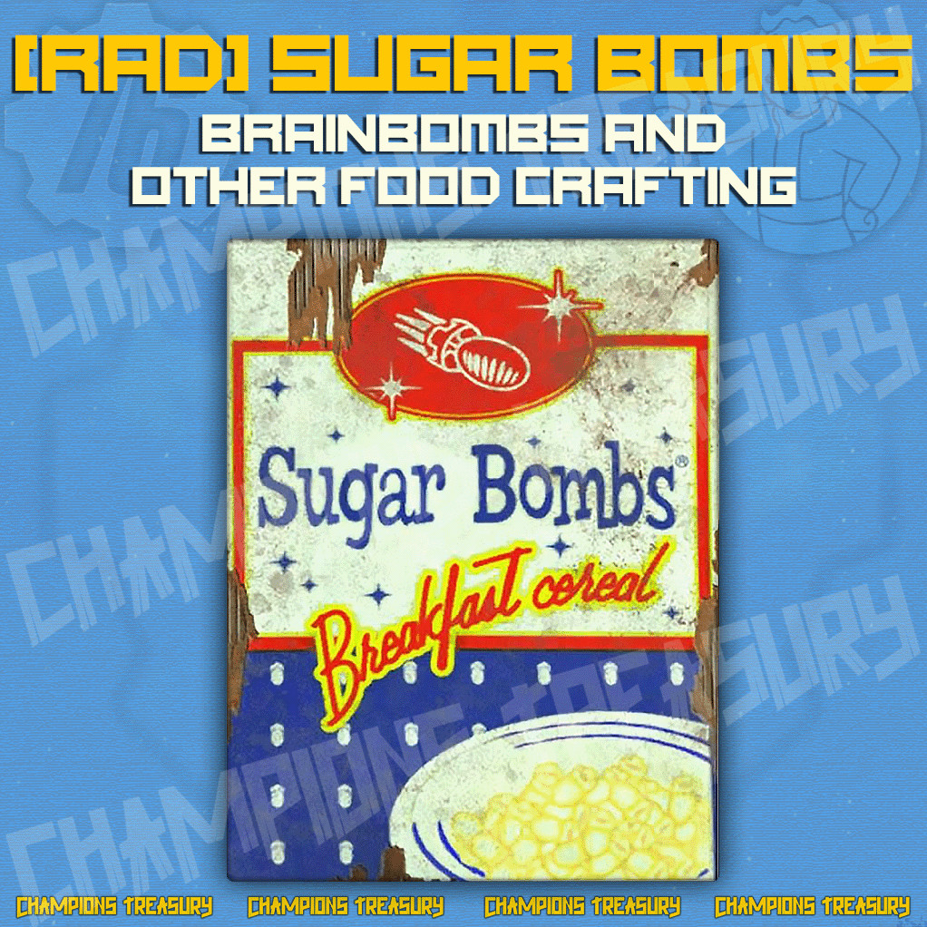 FALLOUT 76 PC x100 [RAD] SUGAR BOMBS [BRAINBOMBS AND OTHER FOOD CRAFTING]